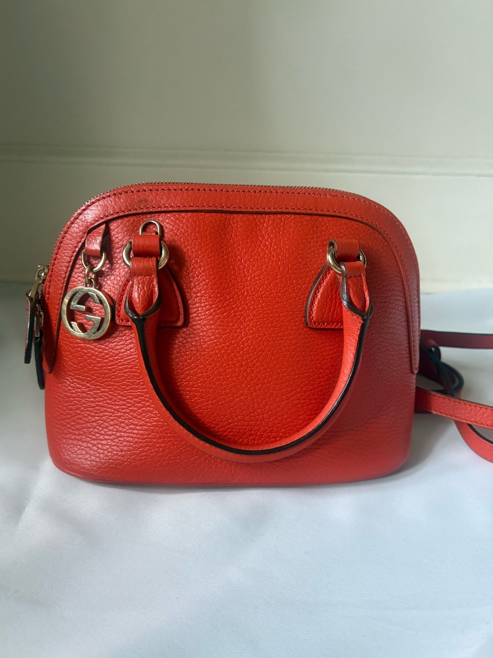 Gucci GG Charm Dome Satchel - vintage Gucci mini bag - authenticated - Picture 4 of 17